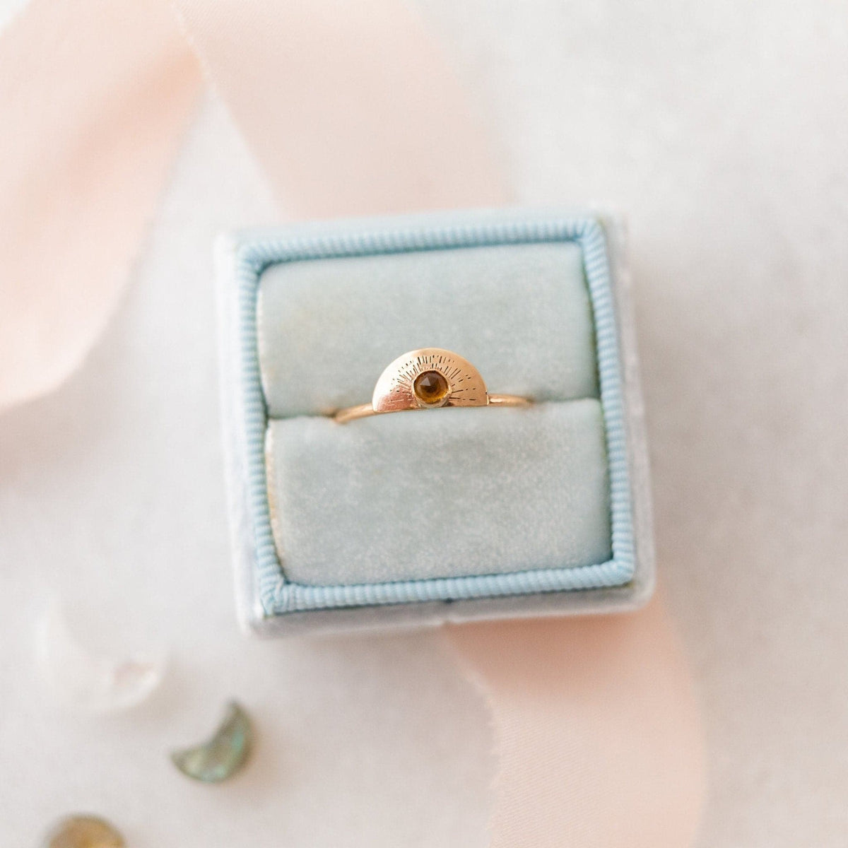 Citrine rising sun gemstone ring – luxe.zen