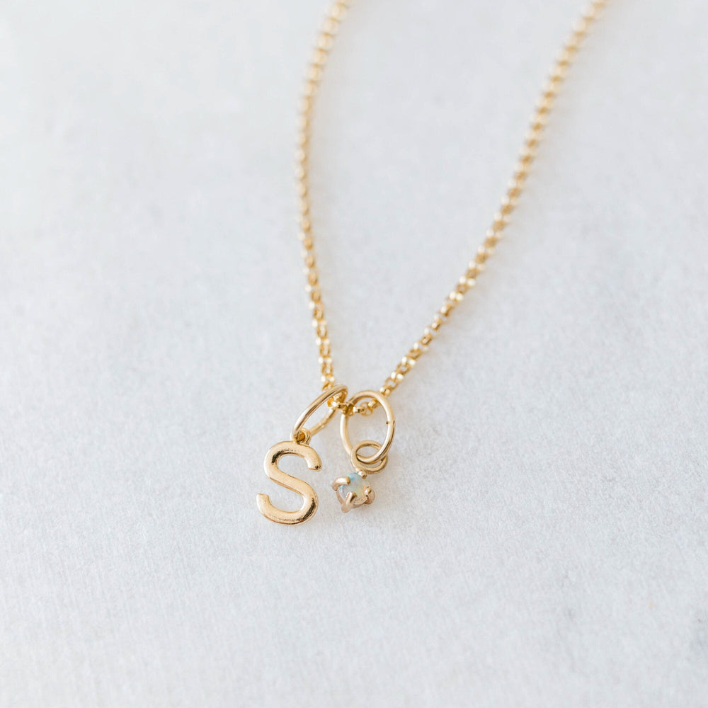 Natural citrine charm 