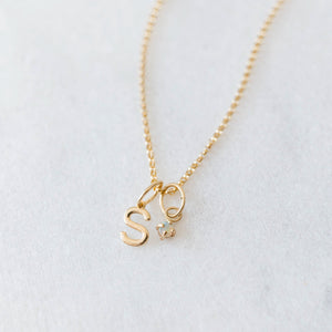 Natural citrine charm 