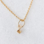 Natural citrine charm 