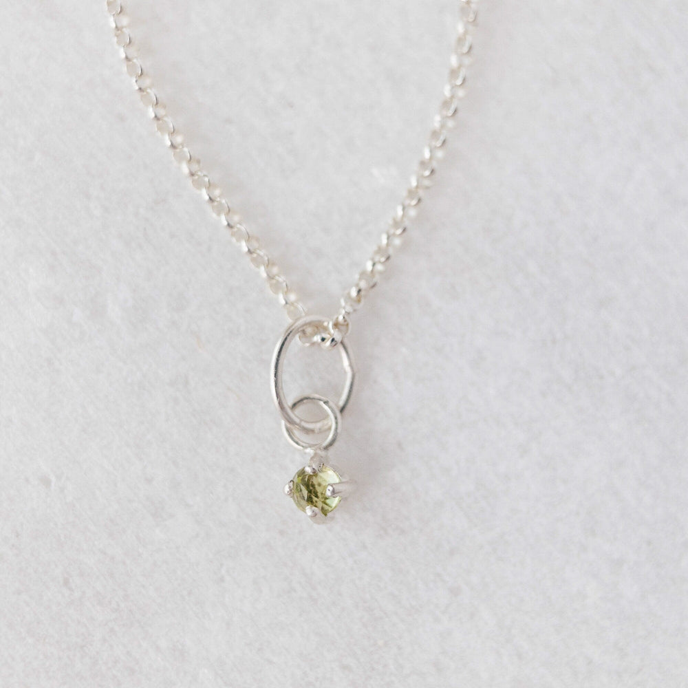 Peridot necklace charm 