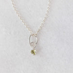 Peridot necklace charm 