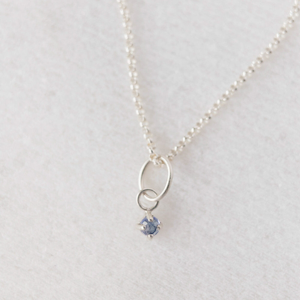 Natural tanzanite charm 