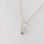 Natural tanzanite charm 