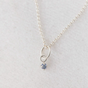 Natural tanzanite charm 