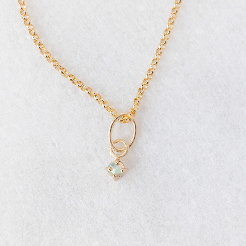 Natural opal charm 