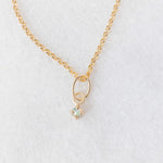 Natural opal charm 