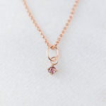 Garnet gemstone charm 