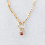 Natural ruby charm 