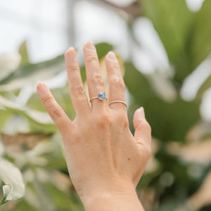 Raw sapphire mosaic gemstone ring - luxe.zen