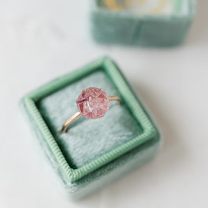 Raw amethyst mosaic gemstone ring - luxe.zen