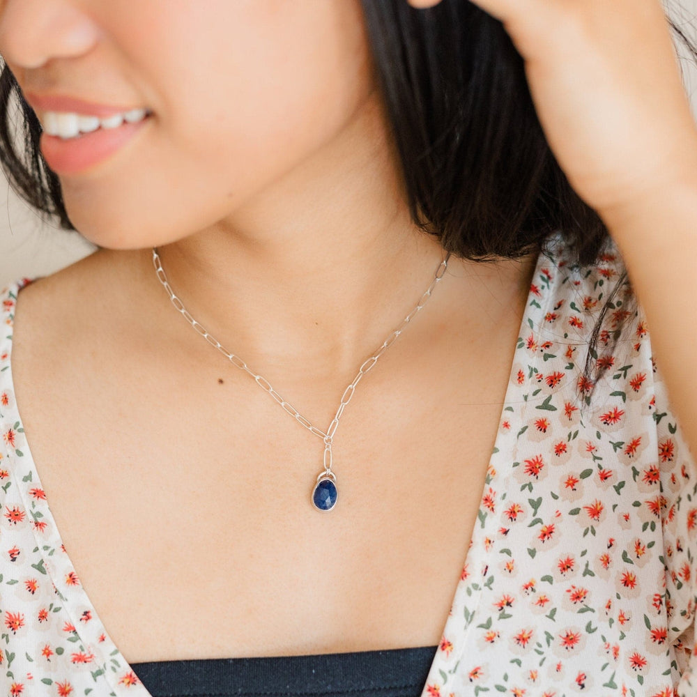 Blue sapphire nebula necklace - luxe.zen