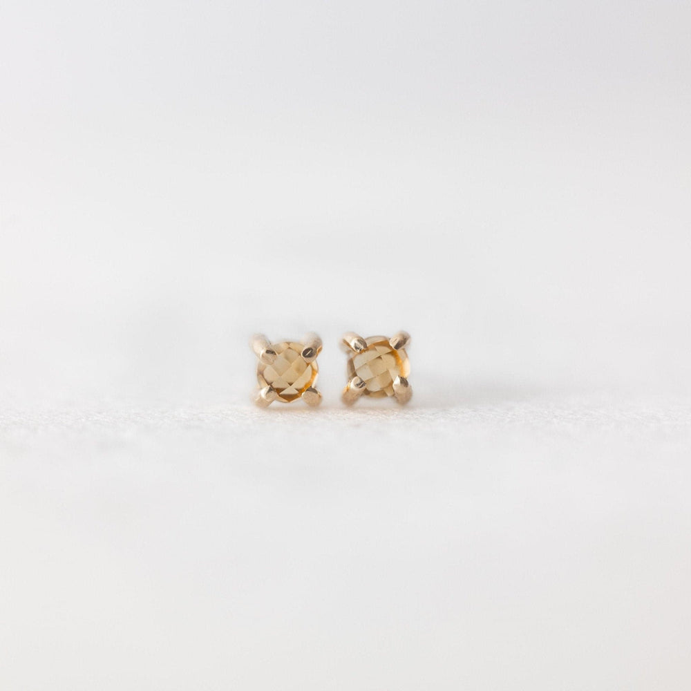 Citrine stud earrings - luxe.zen