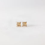 Citrine stud earrings - luxe.zen