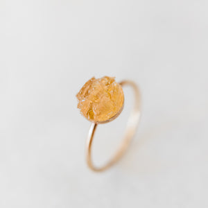 
            
                Load image into Gallery viewer, Raw citrine mosaic gemstone ring - luxe.zen
            
        