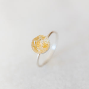 
            
                Load image into Gallery viewer, Raw citrine mosaic gemstone ring - luxe.zen
            
        