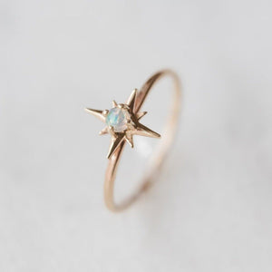 
            
                Load image into Gallery viewer, Ethiopian opal faraway star ring - luxe.zen
            
        