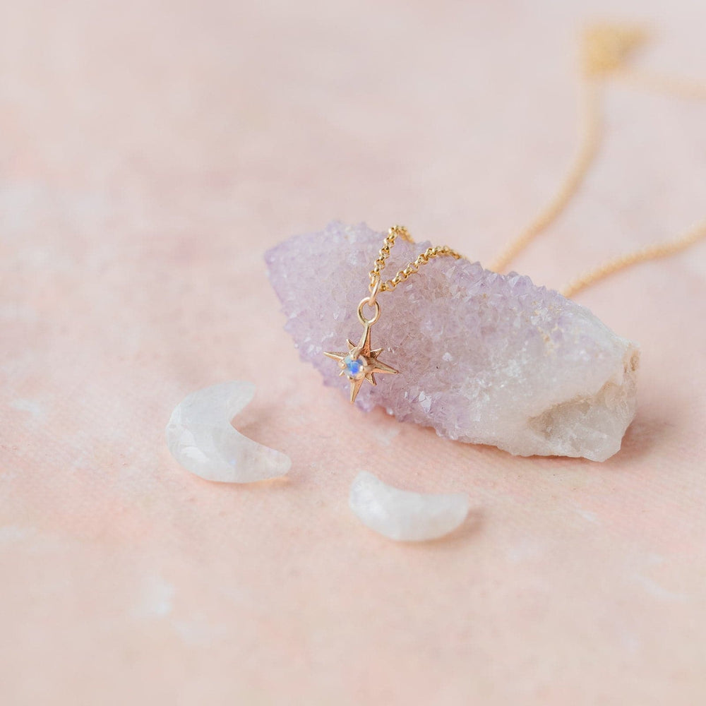 Faraway star Ethiopian opal gemstone necklace - luxe.zen