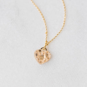 Herkimer Diamond mosaic heart necklace - luxe.zen