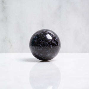 
            
                Load image into Gallery viewer, Indigo gabbro crystal sphere
            
        