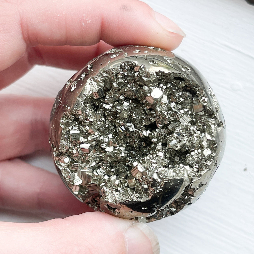 Pyrite crystal sphere