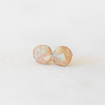 Raw opal earrings 