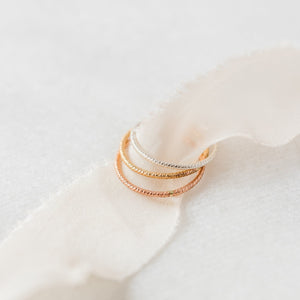 Sparkle stacking rings 