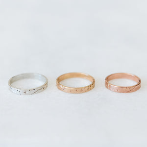 Celestial ring band 