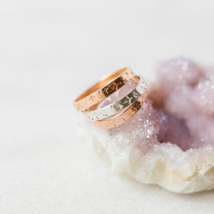 Celestial ring band 