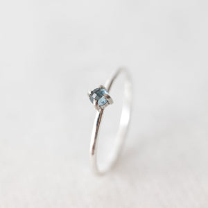 
            
                Load image into Gallery viewer, Natural rose cut Nigerian aquamarine ring - luxe.zen
            
        