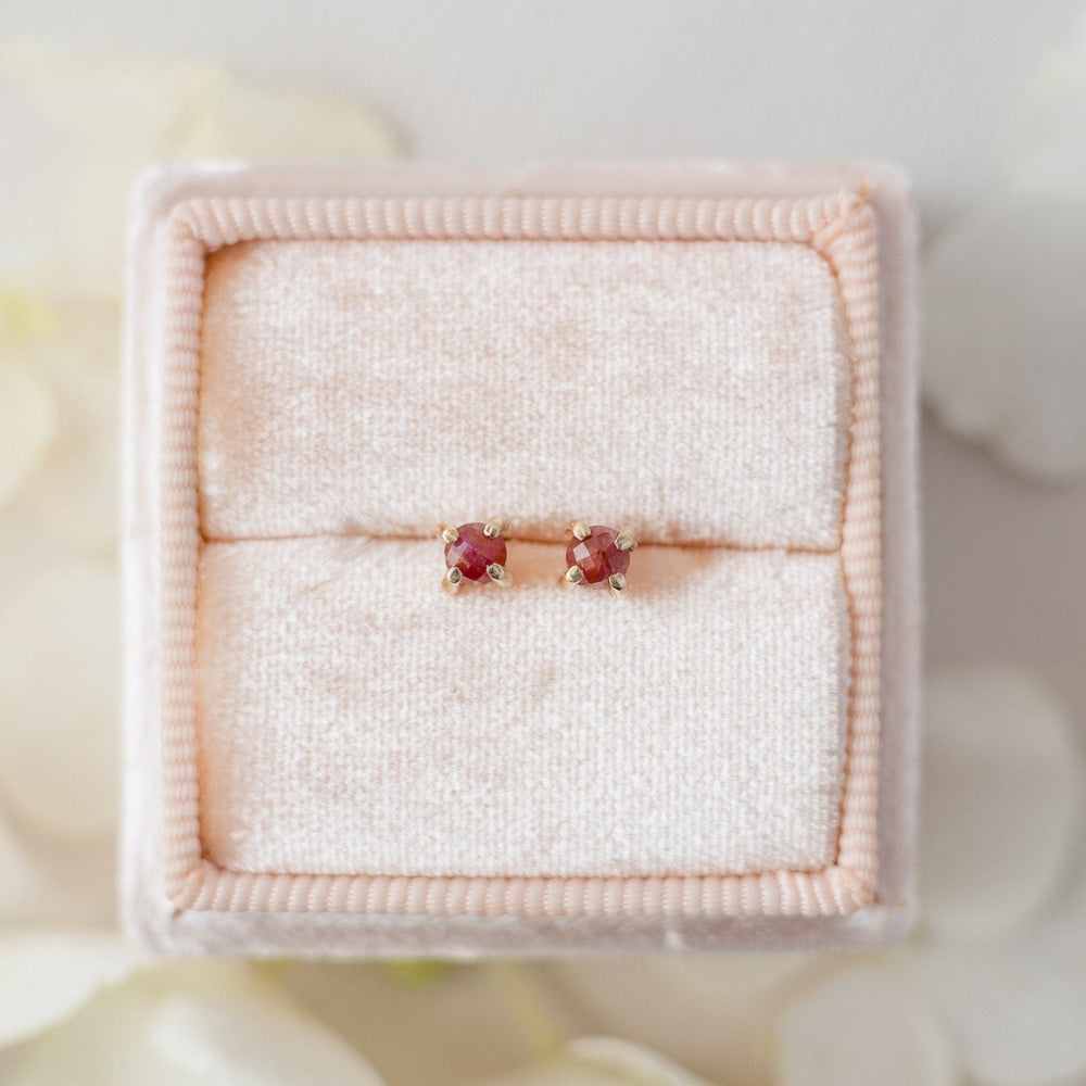 Natural ruby earrings - luxe.zen