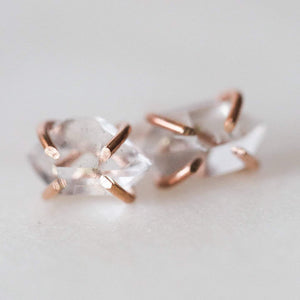 
            
                Load image into Gallery viewer, Raw diamond earrings - luxe.zen
            
        