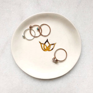 SAMPLE - Handmade glazed ring dish - luxe.zen