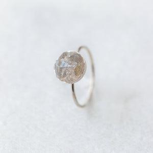 SAMPLE - Raw labradorite mosaic gemstone ring - luxe.zen