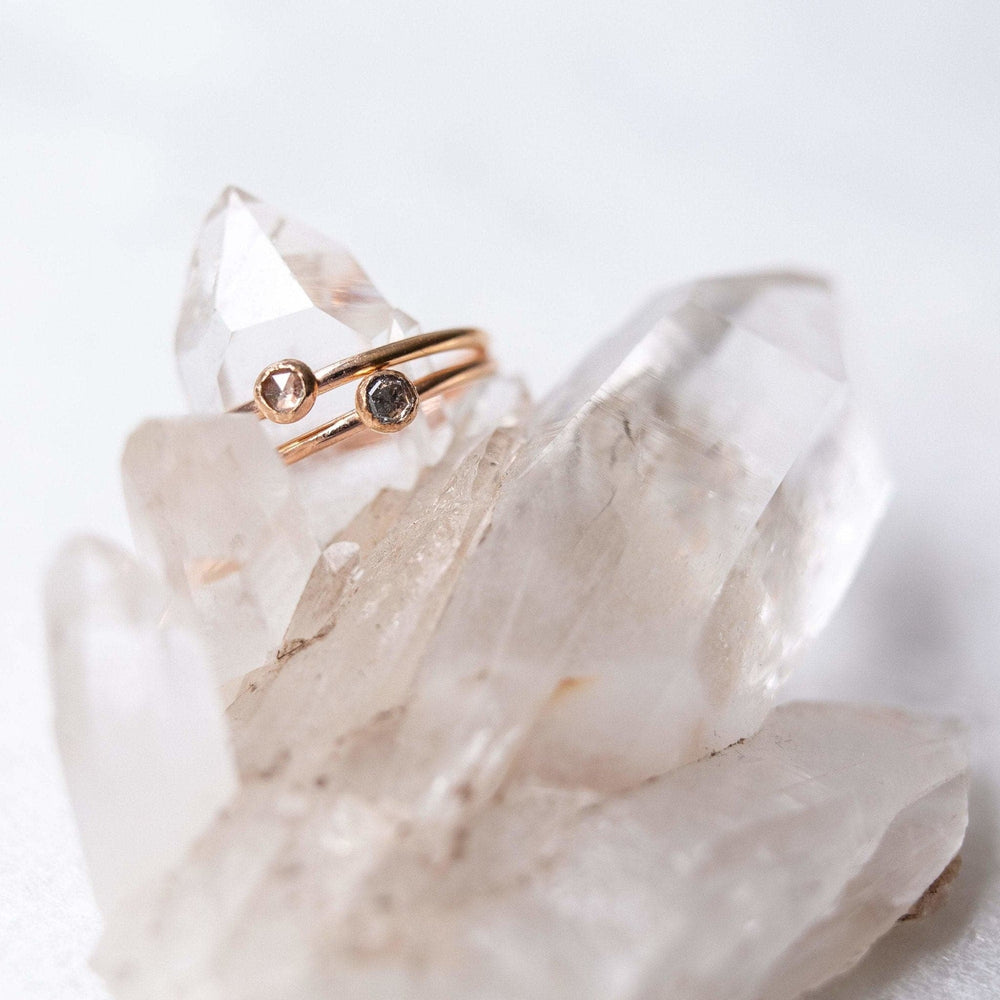 SAMPLE - Rosecut diamond ring - luxe.zen