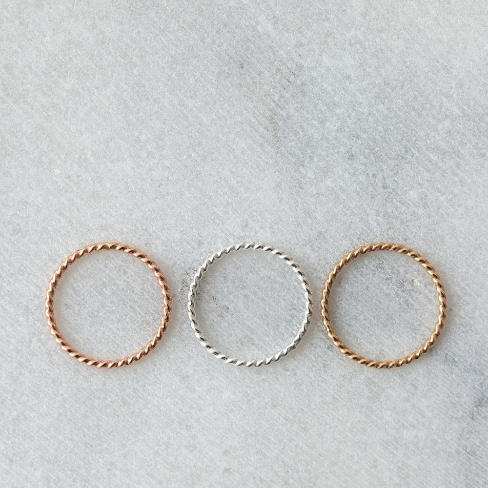 SAMPLE - Twist stacking ring - luxe.zen