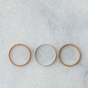 SAMPLE - Twist stacking ring - luxe.zen